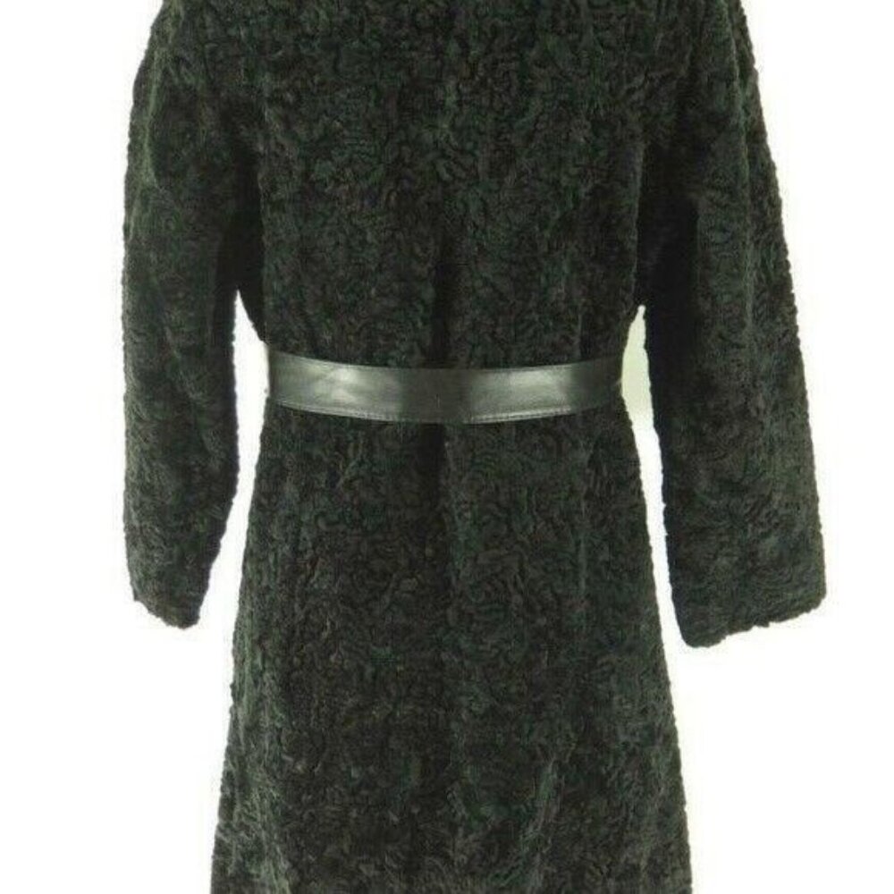 Vintage Real Curly Shearling Fur Coat Ov - Picture 2 of 8